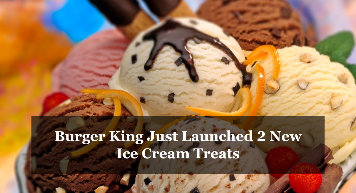 Burger King Just Launched 2 New Ice Cream Treats